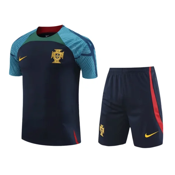 Portugal Pre-Match Soccer Kit – Jersey + Shorts 2022/23 – Fan Version – back view