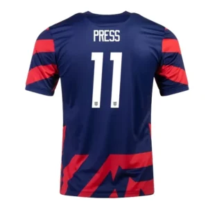 PRESS #11 USA Away Soccer Jersey 2021/22 – Fan Version – front view