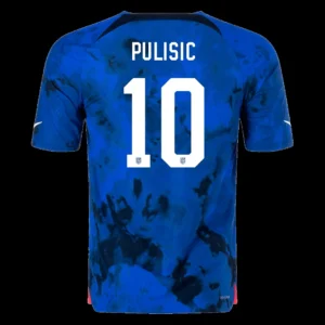 PULISIC #10 USA Away Soccer Jersey 2022 – Player Version – front view