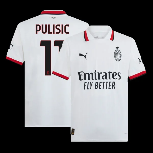 PULISIC #11 AC Milan Away Soccer Jersey – Fan Version – front view