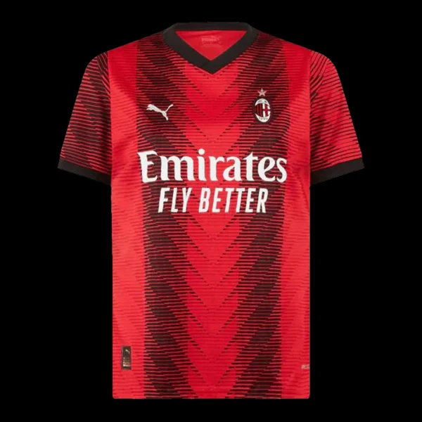 pulisic-11-ac-milan-home-soccer-jersey-2023-24-fan-version-499798-02 PULISIC #11 AC Milan Home Soccer Jersey 2023/24 β Fan Version β back view