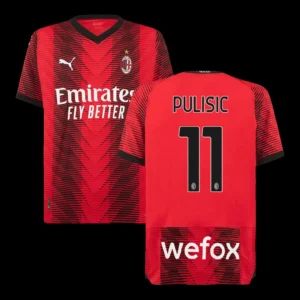 PULISIC #11 AC Milan Home Soccer Jersey 2023/24 – Player Version – front view