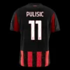 PULISIC #11 AC Milan Home Soccer Jersey 2025/26 – Fan Version – back view
