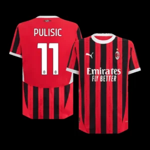 PULISIC #11 AC Milan Home Soccer Jersey – Player Version – front view
