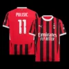 pulisic-11-ac-milan-home-soccer-jersey-ucl-fan-version-01 PULISIC #11 AC Milan Home Soccer Jersey – UCL β Fan Version β front view