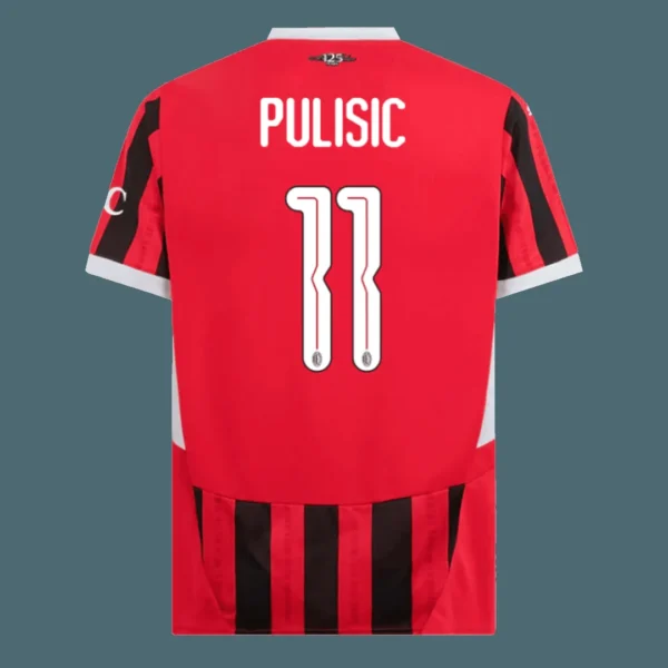 pulisic-11-ac-milan-home-soccer-jersey-ucl-fan-version-03 PULISIC #11 AC Milan Home Soccer Jersey – UCL β Fan Version β jersey details