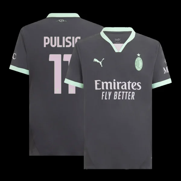 pulisic-11-ac-milan-third-away-soccer-jersey-player-version-01 PULISIC #11 AC Milan Third Away Soccer Jersey β Player Version β front view