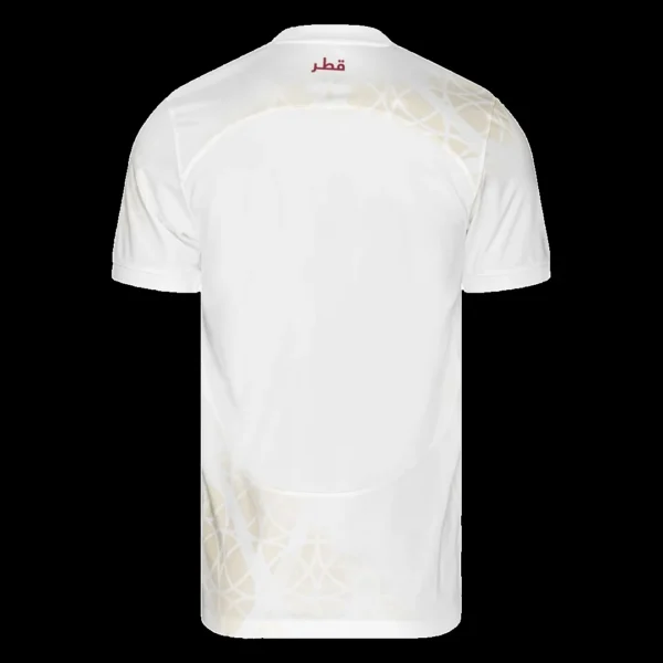 Qatar Away Soccer Jersey 2022 – Fan Version – back view