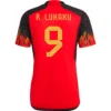R.LUKAKU #9 Belgium Home Soccer Jersey 2022 – Fan Version – front view