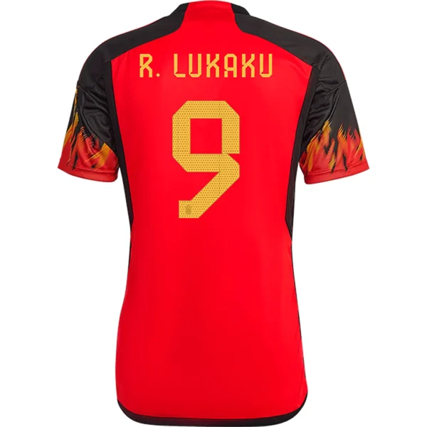 R.LUKAKU #9 Belgium Home Soccer Jersey 2022 – Fan Version – front view