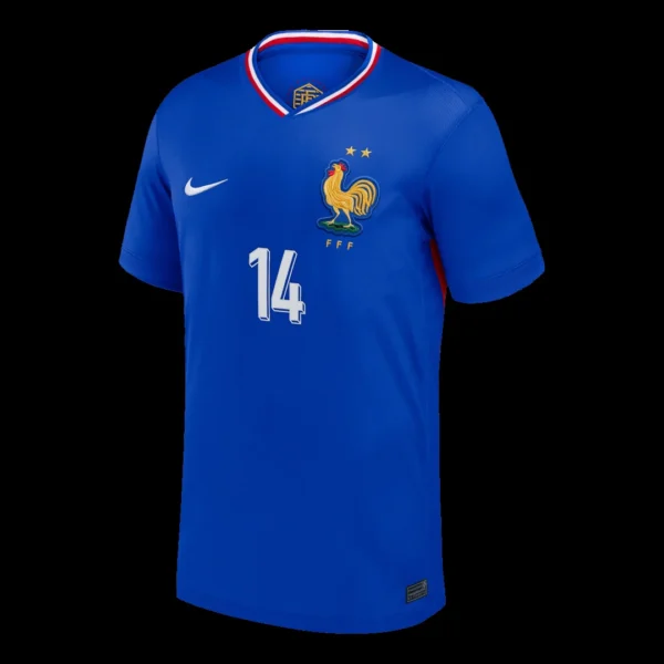RABIOT #14 France Home Soccer Jersey – Fan Version – back view