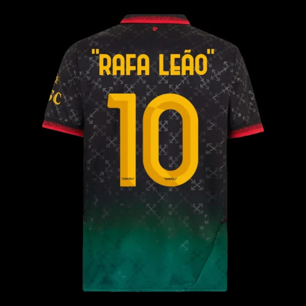 “RAFA LEÃO” #10 AC Milan Fourth Away Soccer Jersey – Fan Version – jersey details