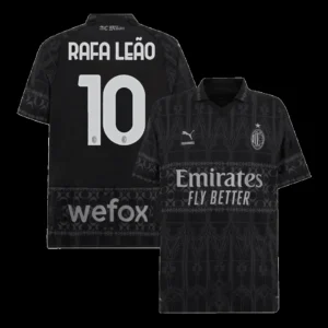 rafa-leao-10-ac-milan-x-pleasures-fourth-away-soccer-jersey-2023-24-fan-version-446972-01 RAFA LEÃO #10 AC Milan X Pleasures Fourth Away Soccer Jersey 2023/24 – Fan Version – front view