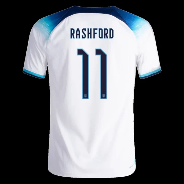 RASHFORD #11 England Home Soccer Jersey 2022 – Player Version – front view