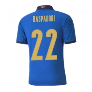 raspadori-22-italy-home-soccer-jersey-2020-fan-version-120628-01 RASPADORI #22 Italy Home Soccer Jersey 2020 โ Fan Version โ front view