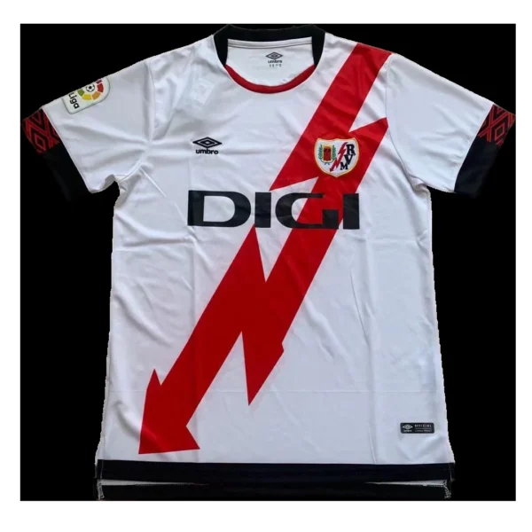 Rayo Vallecano Home Soccer Jersey 2021/22 – Fan Version – front view
