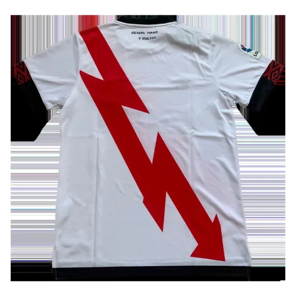 Rayo Vallecano Home Soccer Jersey 2021/22 – Fan Version – back view