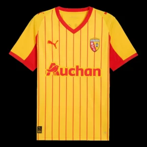 RC Lens Home Soccer Jersey 2025/26 – Fan Version – front view