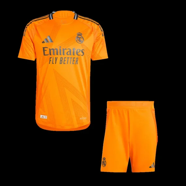 Real Madrid Away Soccer Kit – Jersey + Shorts Player Version – front view