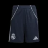 Real Madrid Away Soccer Shorts 2025/26 – Fan Version – front view