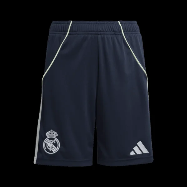 Real Madrid Away Soccer Shorts 2025/26 – Fan Version – front view
