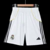 Real Madrid Home Soccer Shorts 2025/26 – Fan Version – back view