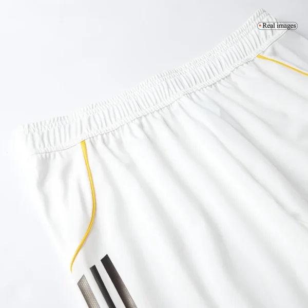 real-madrid-home-soccer-shorts-2025-26-player-version-04 Real Madrid Home Soccer Shorts 2025/26 Player Version – badge and fabric details