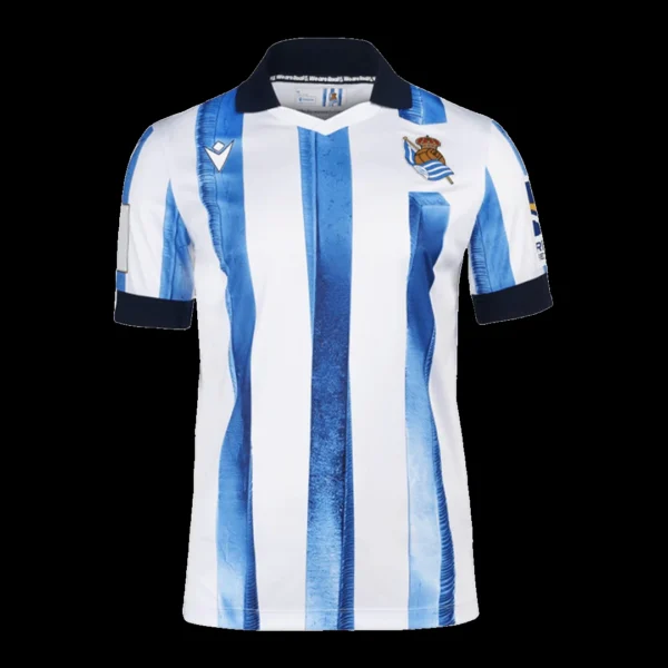 Real Sociedad Home Soccer Jersey 2023/24 – Fan Version – front view