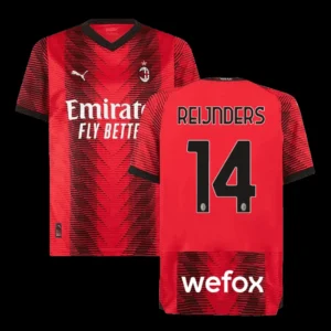 REIJNDERS #14 AC Milan Home Soccer Jersey 2023/24 – Fan Version – front view