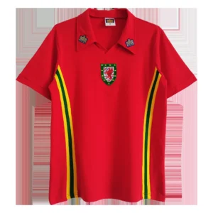 Retro 1976/79 Wales Home Soccer Jersey – front view