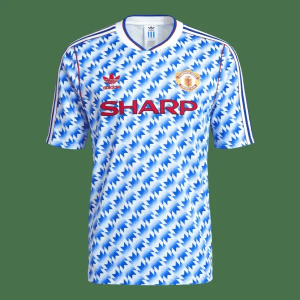 Retro 1990/92 Manchester United Away Soccer Jersey – front view