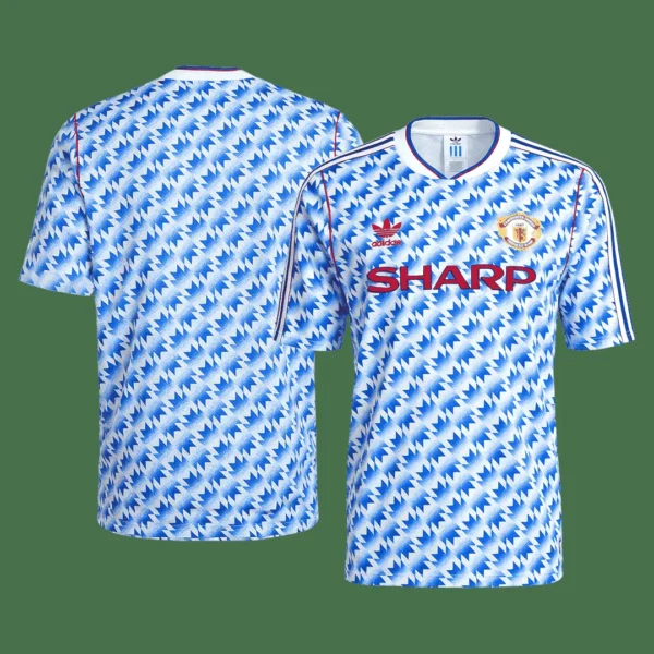 Retro 1990/92 Manchester United Away Soccer Jersey – jersey details