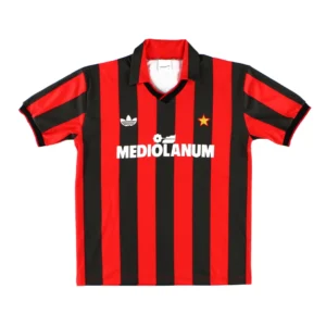 Retro 1991/92 AC Milan Home Soccer Jersey – front view