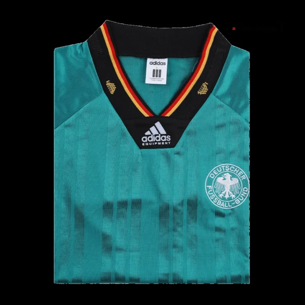 Retro 1992 Germany Away Soccer Jersey – badge and fabric details