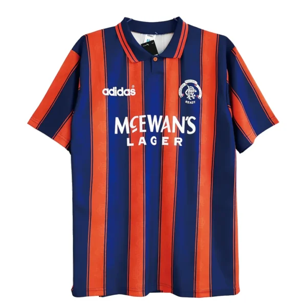 Retro 1993/94 Glasgow Rangers Away Soccer Jersey – front view