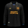 Retro 1993/94 Manchester United Away Long Sleeve Soccer Jersey – front view