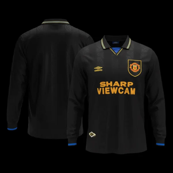 Retro 1993/94 Manchester United Away Long Sleeve Soccer Jersey – jersey details