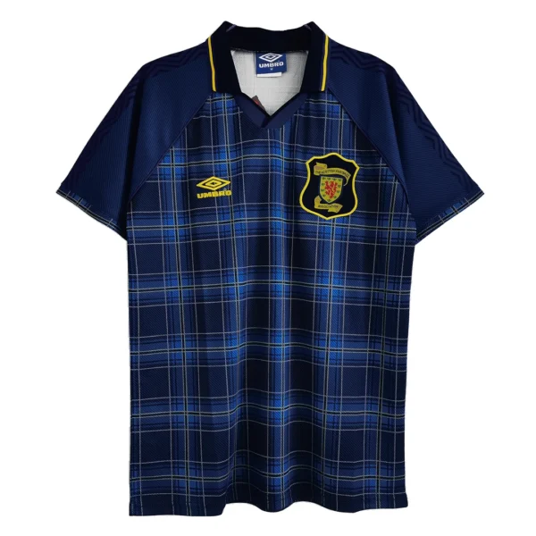Retro 1994/96 Scotland Home Soccer Jersey – front view