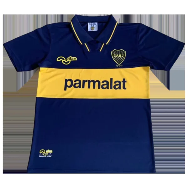 retro-1994-boca-juniors-home-soccer-jersey-121454-01 Retro 1994 Boca Juniors Home Soccer Jersey – front view