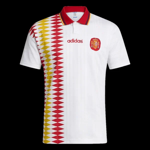 Retro 1994 Spain Away Soccer Jersey – front view