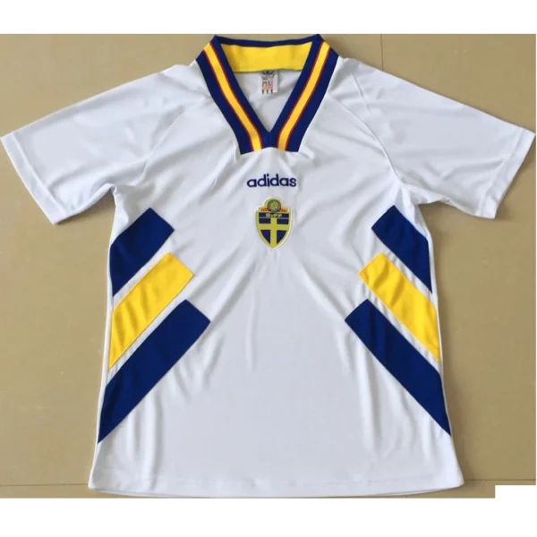 Retro 1994 Sweden Away Soccer Jersey – front view
