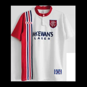 Retro 1996/97 Glasgow Rangers Away Soccer Jersey – front view