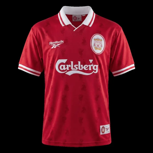 Retro 1996/97 Liverpool Home Soccer Jersey – front view