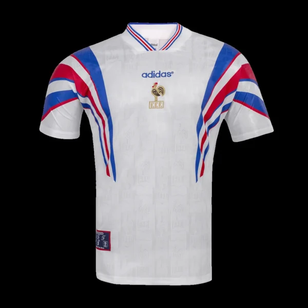 Retro 1996 France Away Soccer Jersey – front view