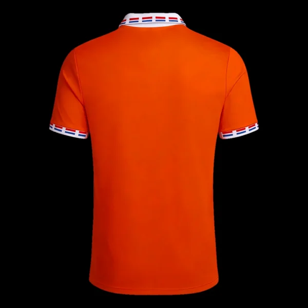 Retro 1996 Netherlands Home Soccer Jersey – back view
