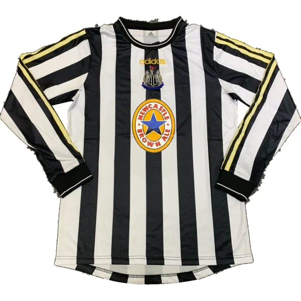 Retro 1997/99 Newcastle Away Long Sleeve Soccer Jersey – front view
