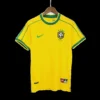 Retro 1998 Brazil Home Soccer Jersey – front view