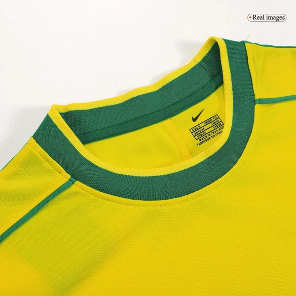 Retro 1998 Brazil Home Soccer Jersey – jersey details