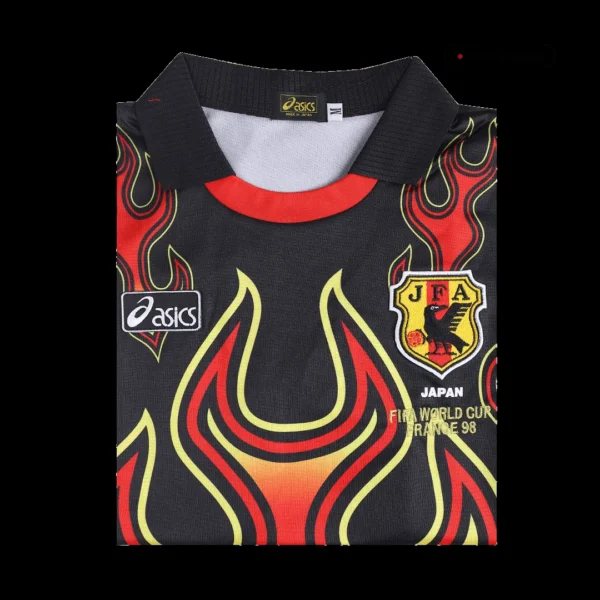 retro-1998-japan-long-sleeve-soccer-jersey-68816-04 Retro 1998 Japan Long Sleeve Soccer Jersey β badge and fabric details