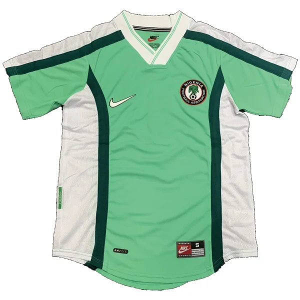 Retro 1998 Nigeria Home Soccer Jersey – front view